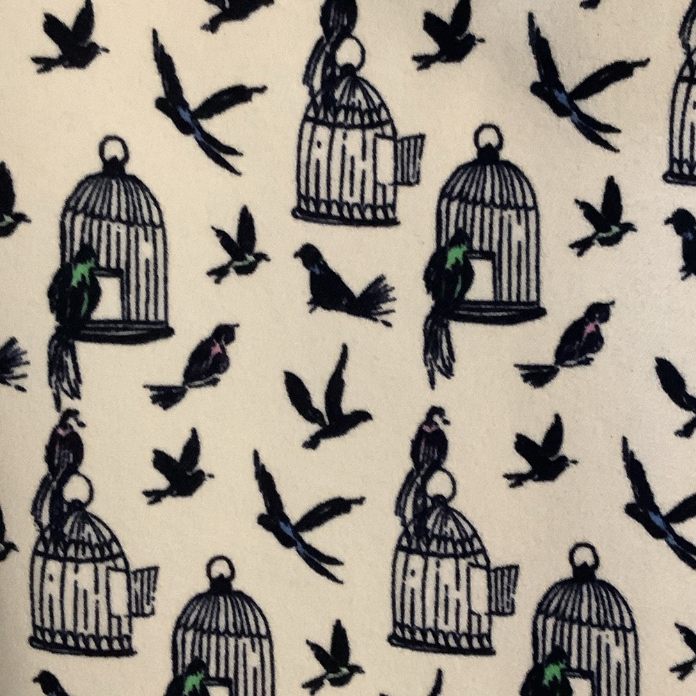 Julian Taylor Birdcage Print Dress in White and Black - Picture 3 of 7